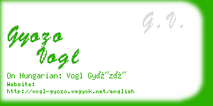 gyozo vogl business card